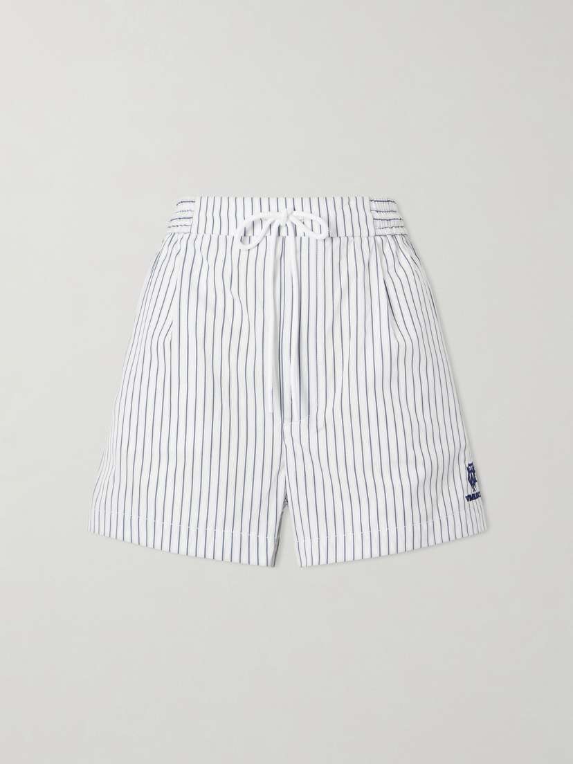 Polo Ralph Lauren + Wimbledon Logo-embroidered Striped Cotton Shorts | Thumbnail 6 Polo Ralph Lauren + Wimbledon Logo-embroidered Striped Cotton Shorts | Thumbnail 6