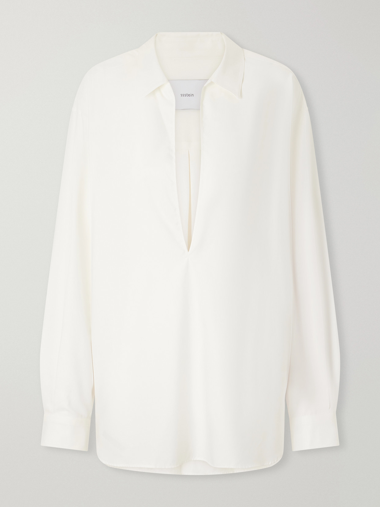 Ssstein Skipper Cotton Shirt In White