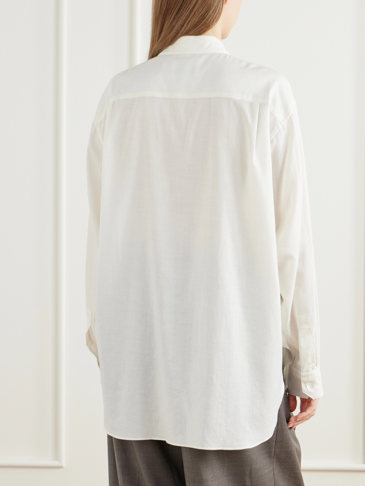 Cotton And Silk-Blend Shirt