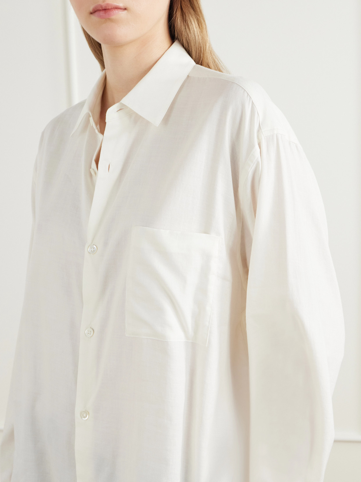 Cotton And Silk-Blend Shirt
