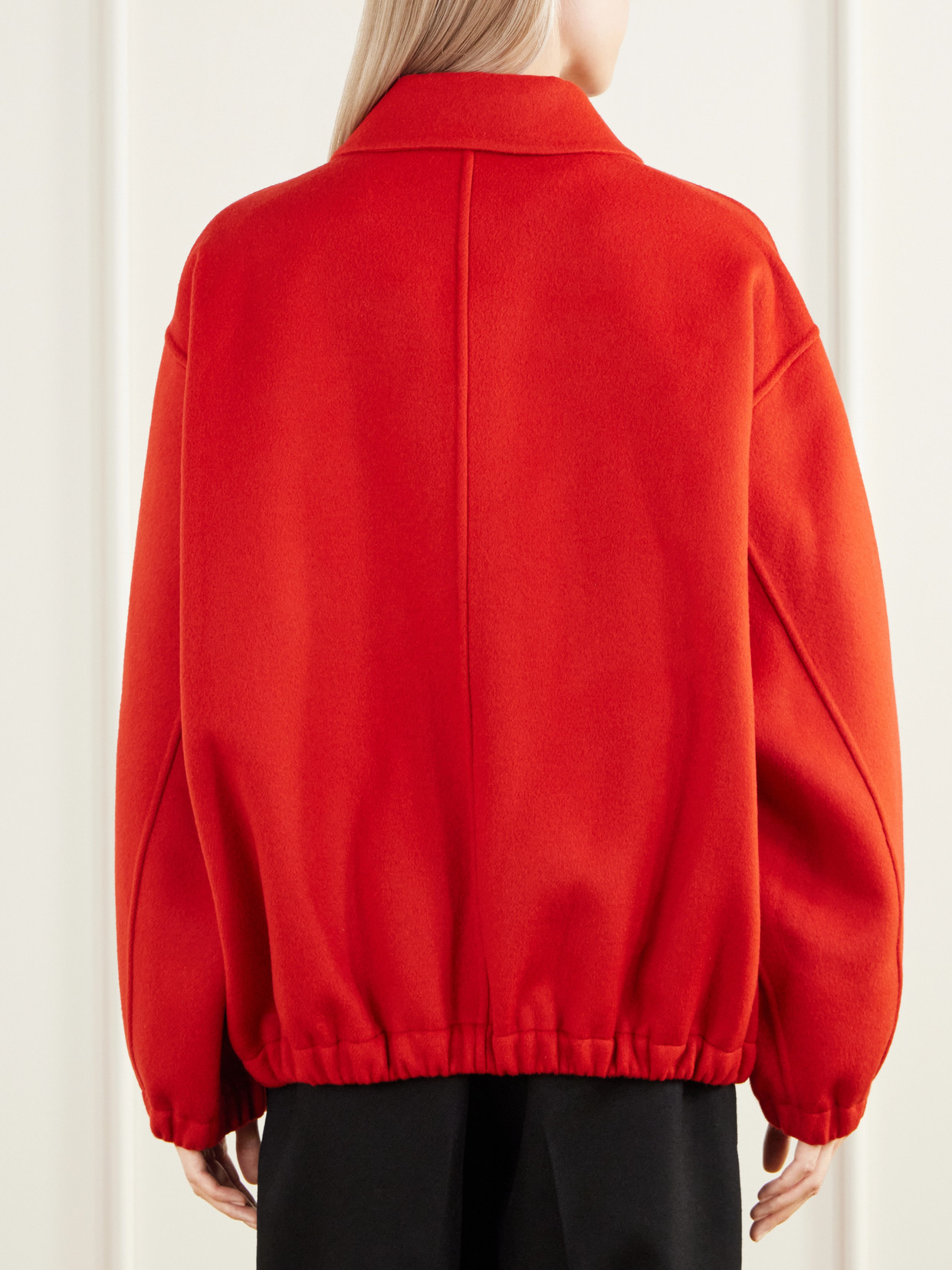 Ssstein Double-faced Wool-blend Jacket In Red