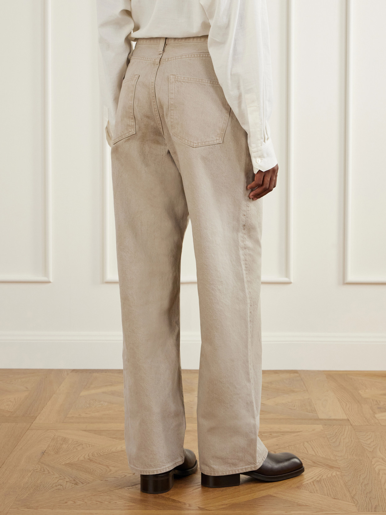 Mid-Rise Wide- Leg
