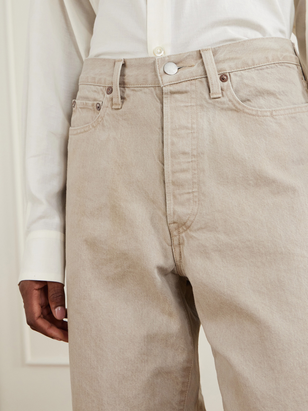 Mid-Rise Wide- Leg