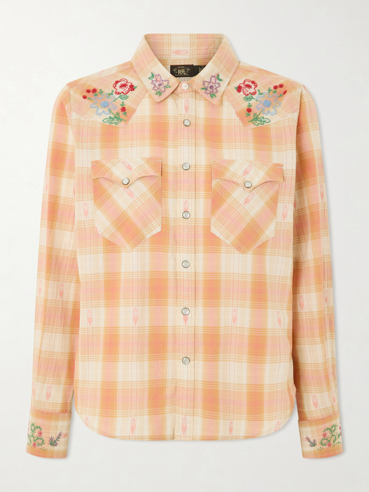 Buffalo Embroidered Checked Cotton Shirt