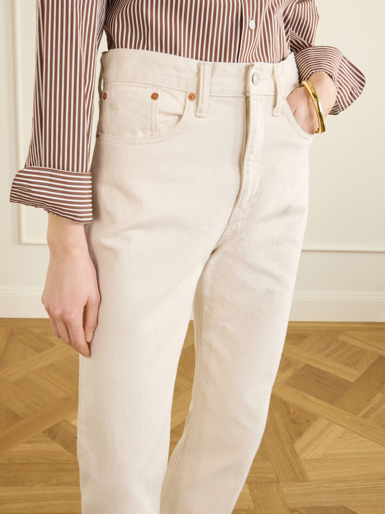 Mid-Rise Straight-Leg Jeans