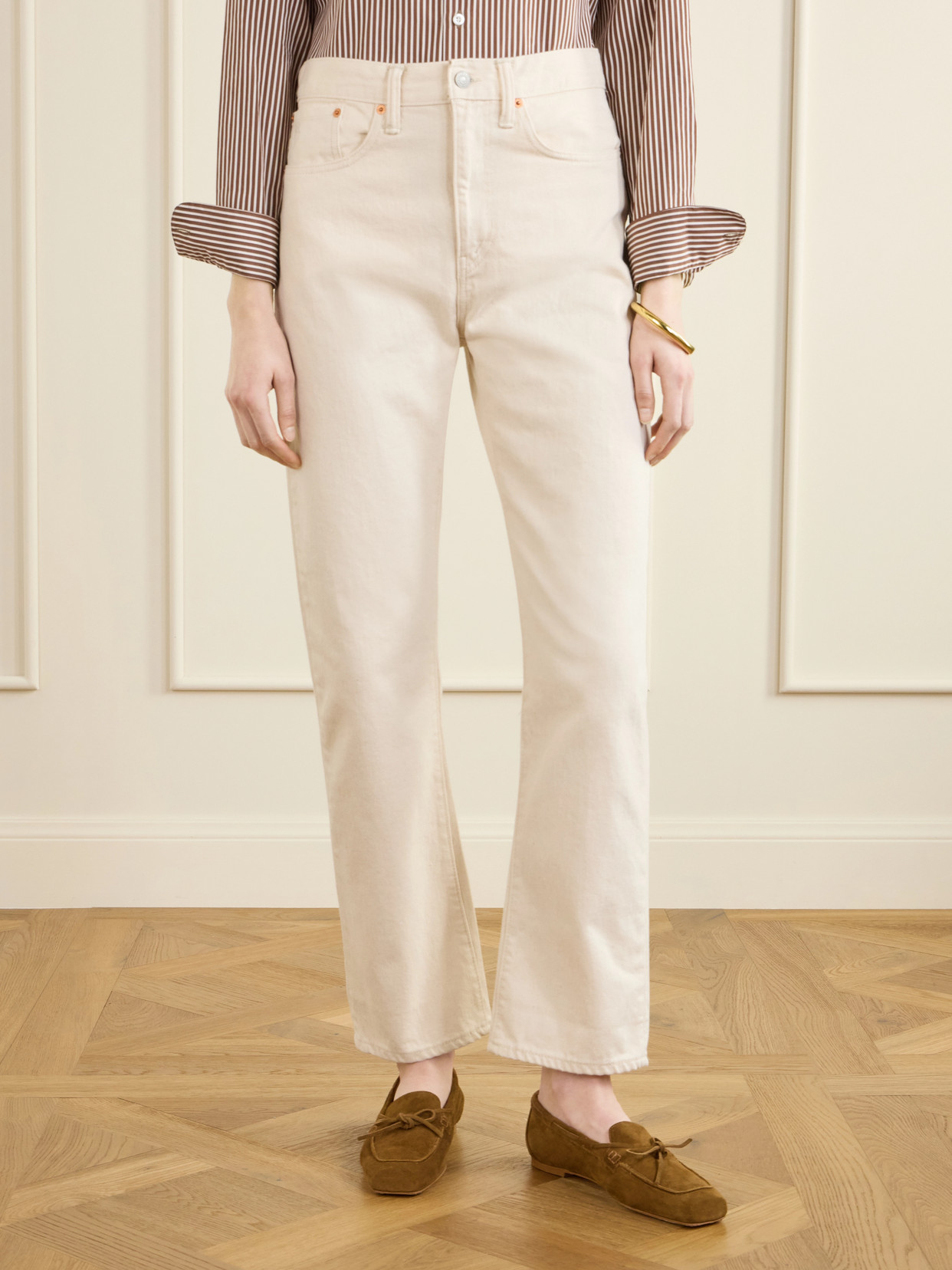 Mid-Rise Straight-Leg Jeans