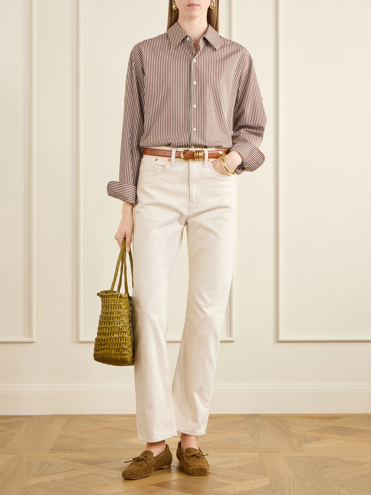 Mid-Rise Straight-Leg Jeans