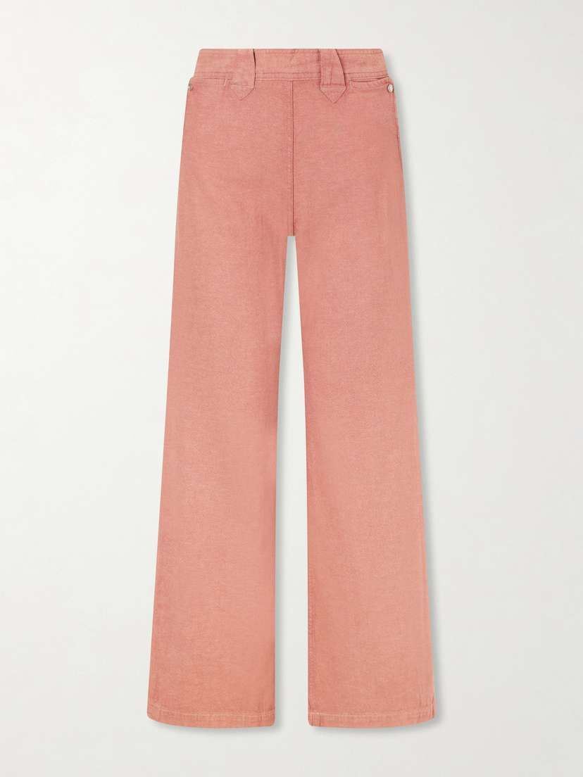 RRL Billie Cotton And Linen-blend Flared Pants