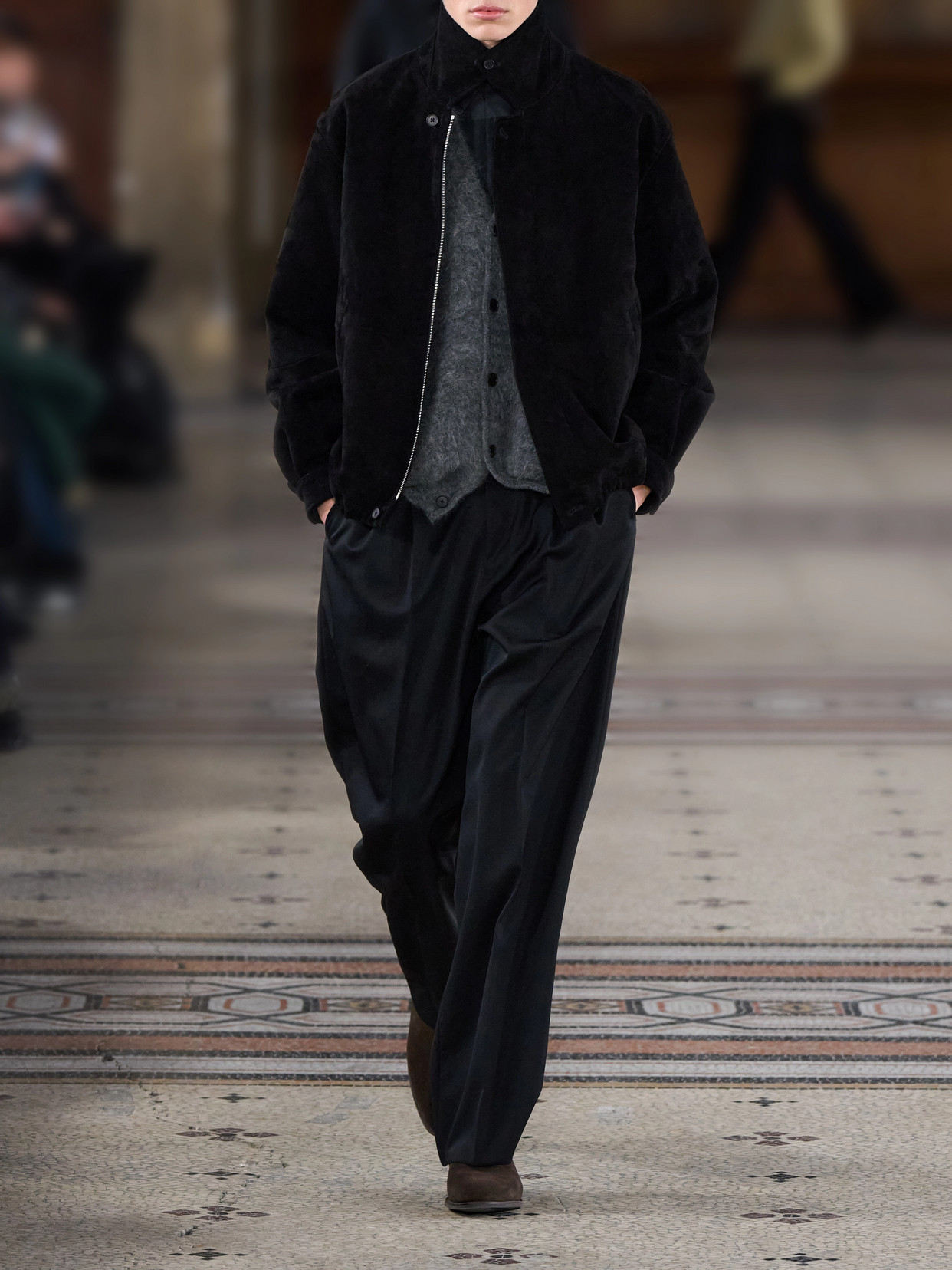 Paneled Gathered Jacket
