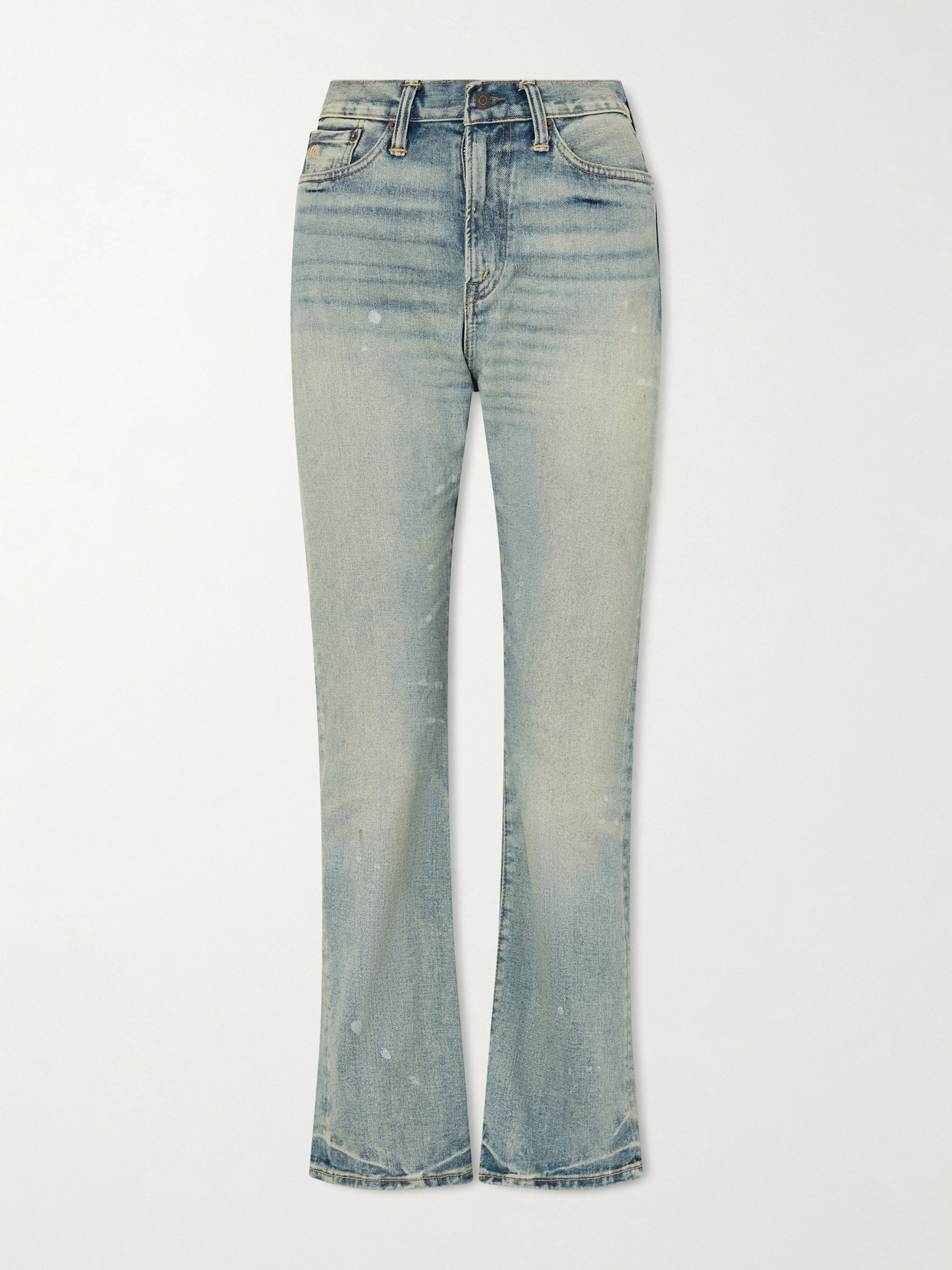 Rrl Mid-rise Straight-leg Jeans In Blue