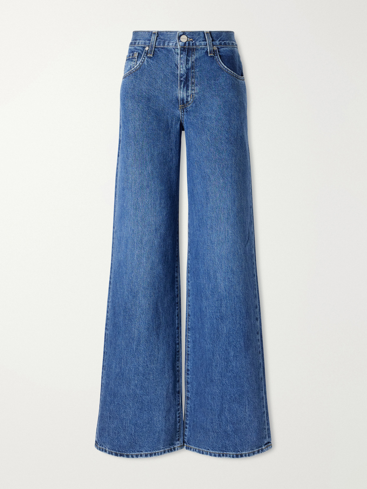 Twp New Straight High-waist Straight-leg Jeans In Blue