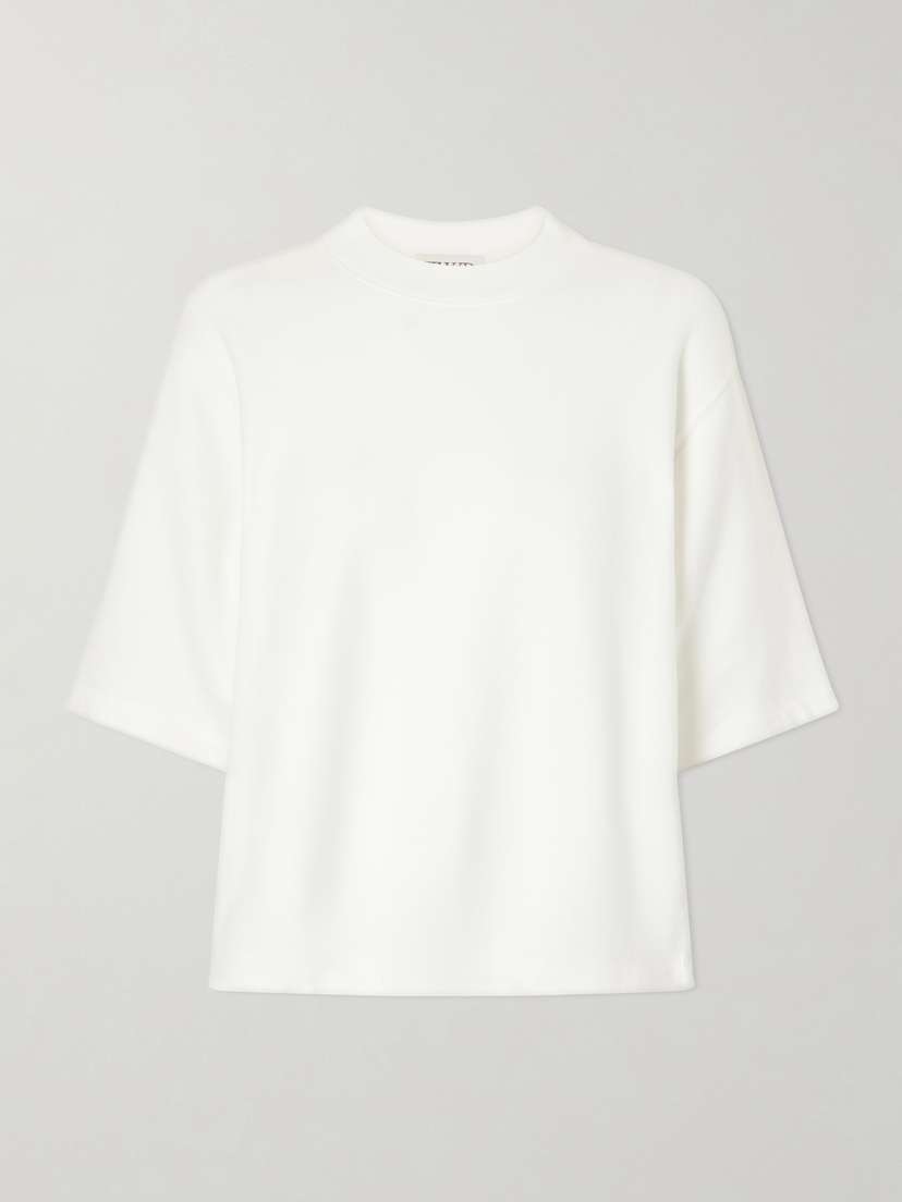 TWP Mock-neck Cotton-jersey T-shirt | Thumbnail 5