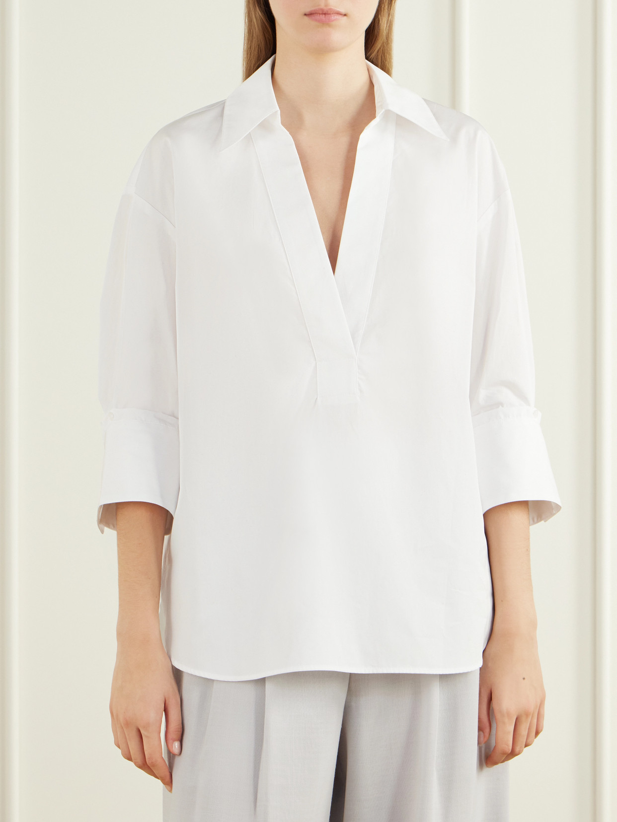Cotton-Poplin Polo