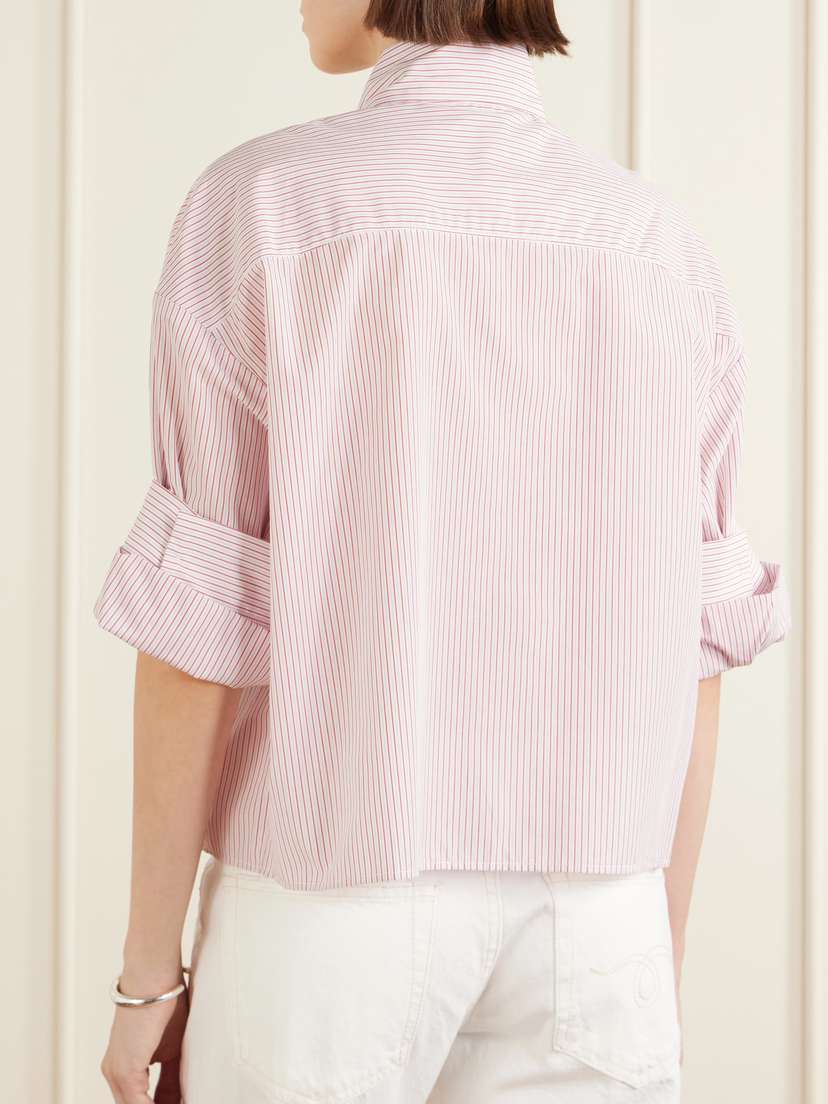 TWP Tie One On Striped Cotton-poplin Shirt | Thumbnail 3 TWP Tie One On Striped Cotton-poplin Shirt | Thumbnail 3