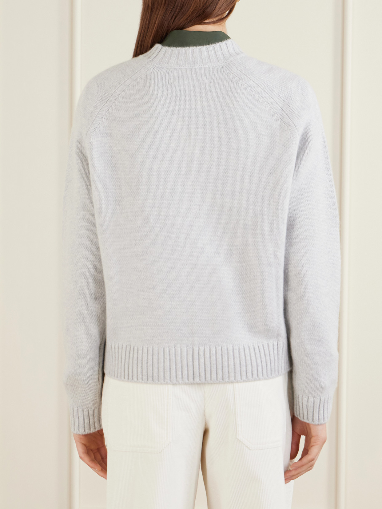 New Jill Ribbed-Detail Cashmere-Knitted Sweater