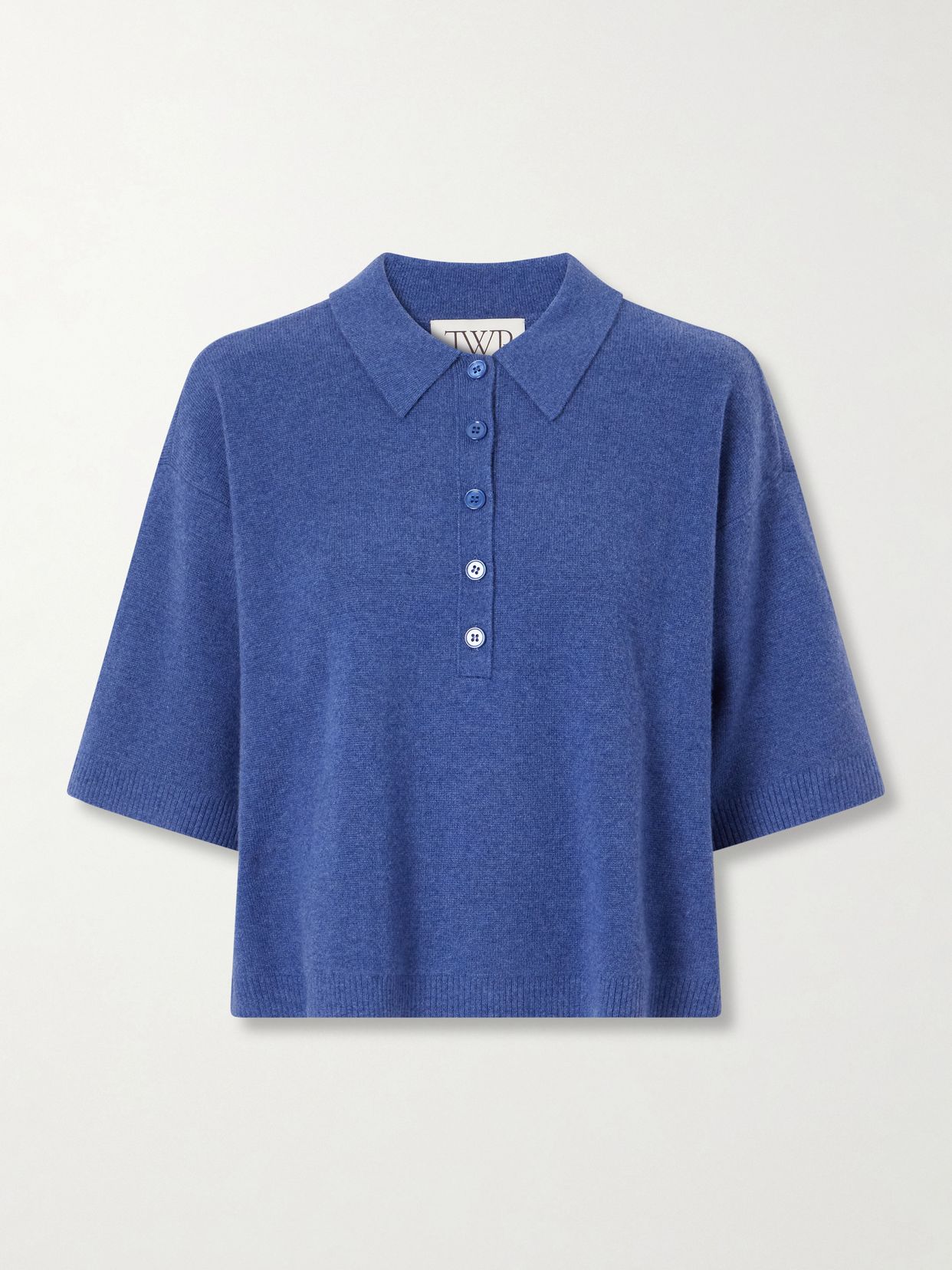 ss polo cashmere knitted polo shirt