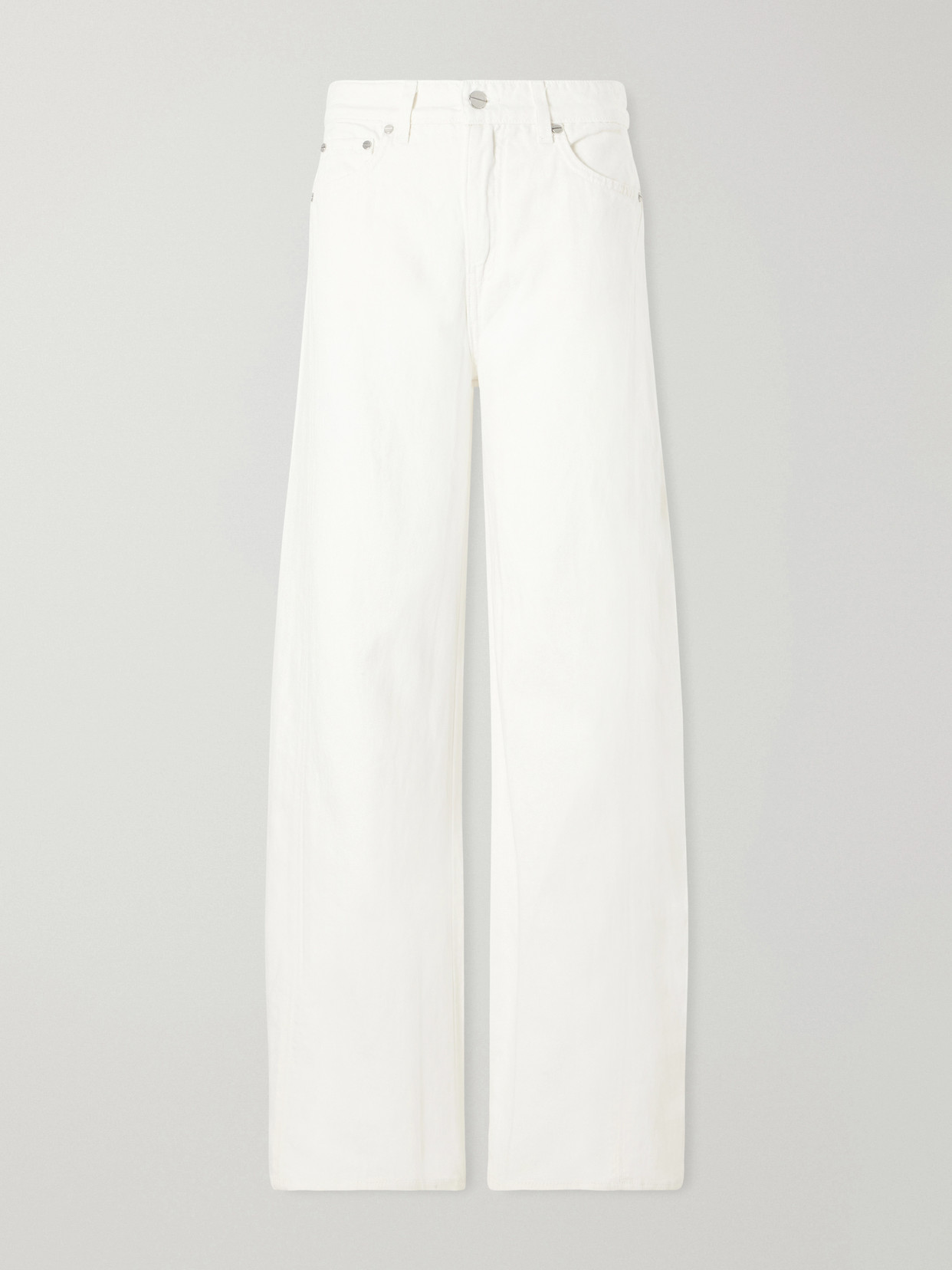 TWP - West 11th St Mid-rise Wide-leg Jeans - White