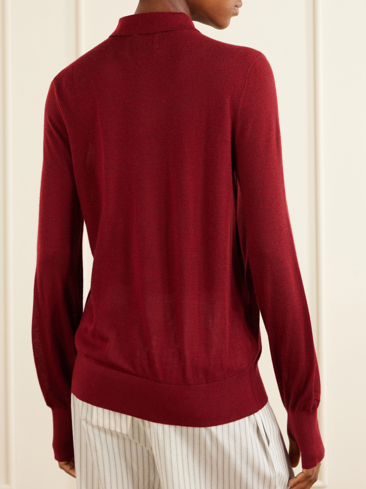 Uma Henley Cashmere Polo Sweater