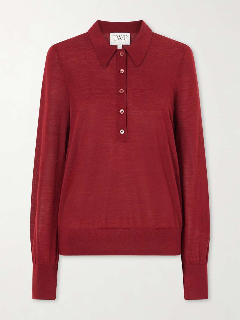 TWP Cashmere Polo Sweater | Thumbnail 6