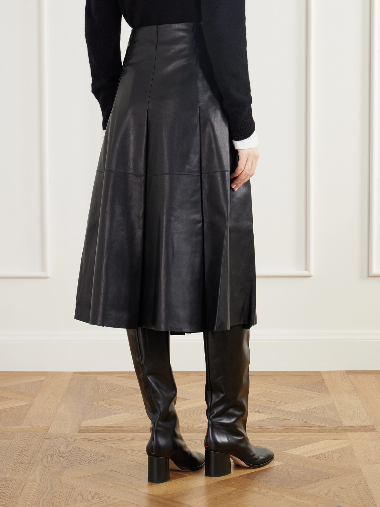 Riya Paneled Pleated Midi