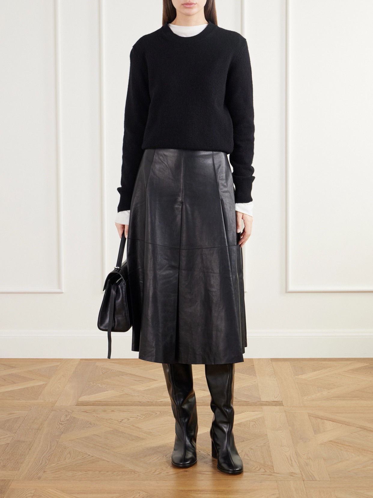 Riya Paneled Pleated Midi