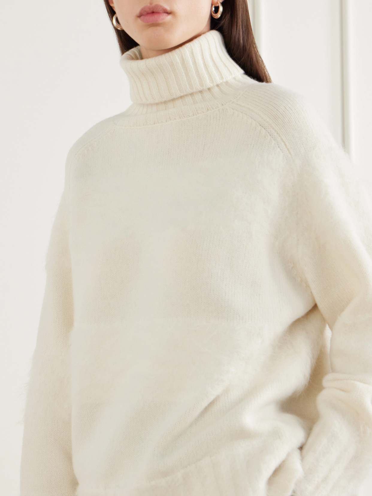 Mila Brushed Knitted Turtleneck Sweater