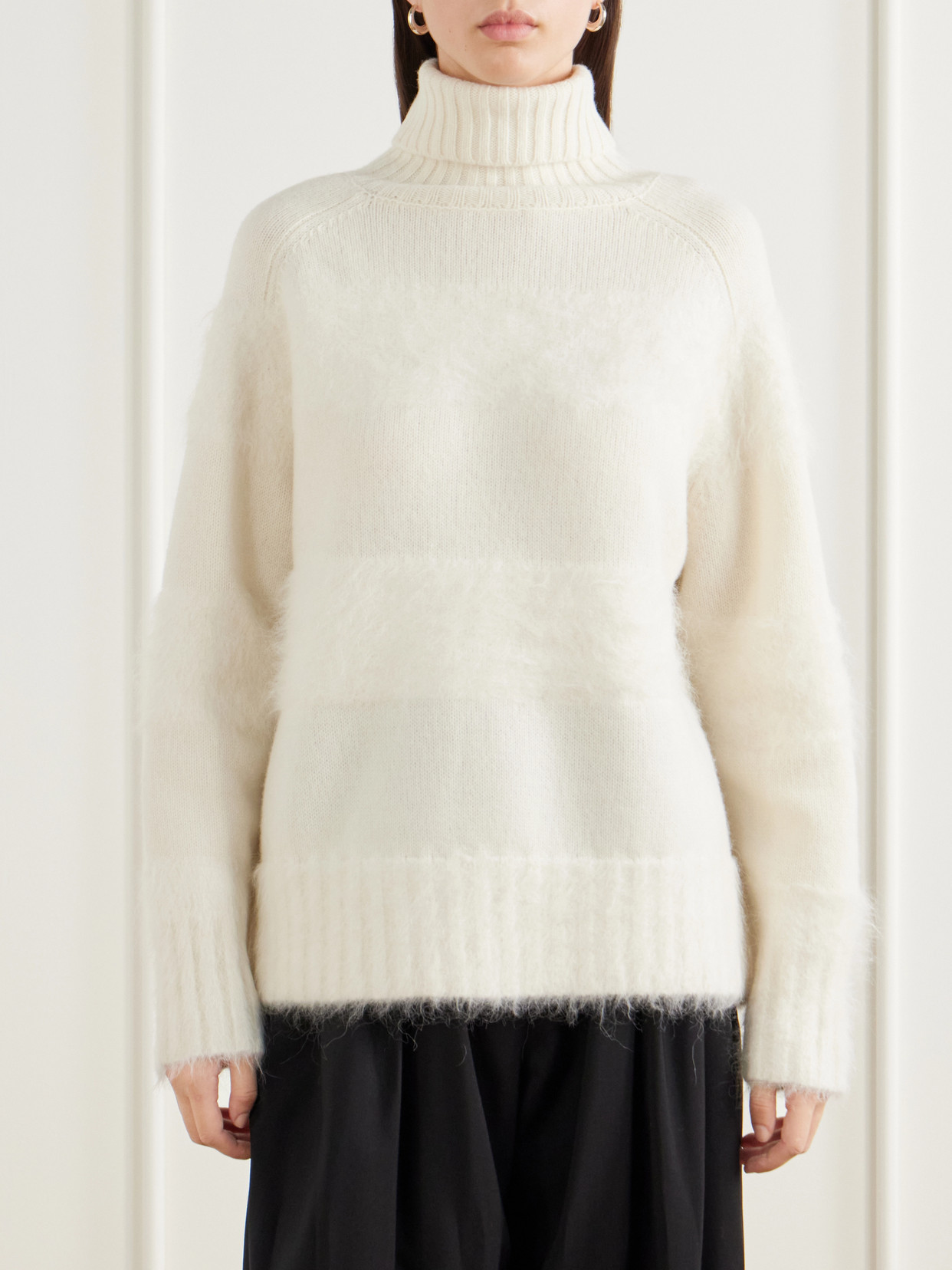 Mila Brushed Knitted Turtleneck Sweater