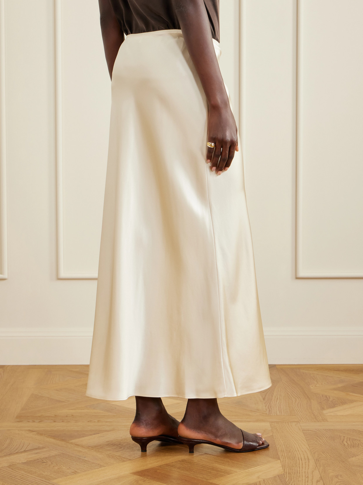 Isaak Silk-Satin Maxi