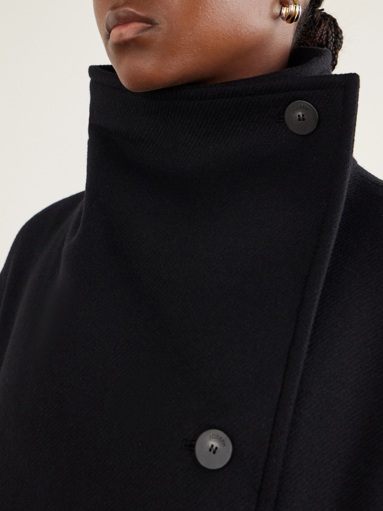 Fiore Belted Virgin Wool-Blend Coat