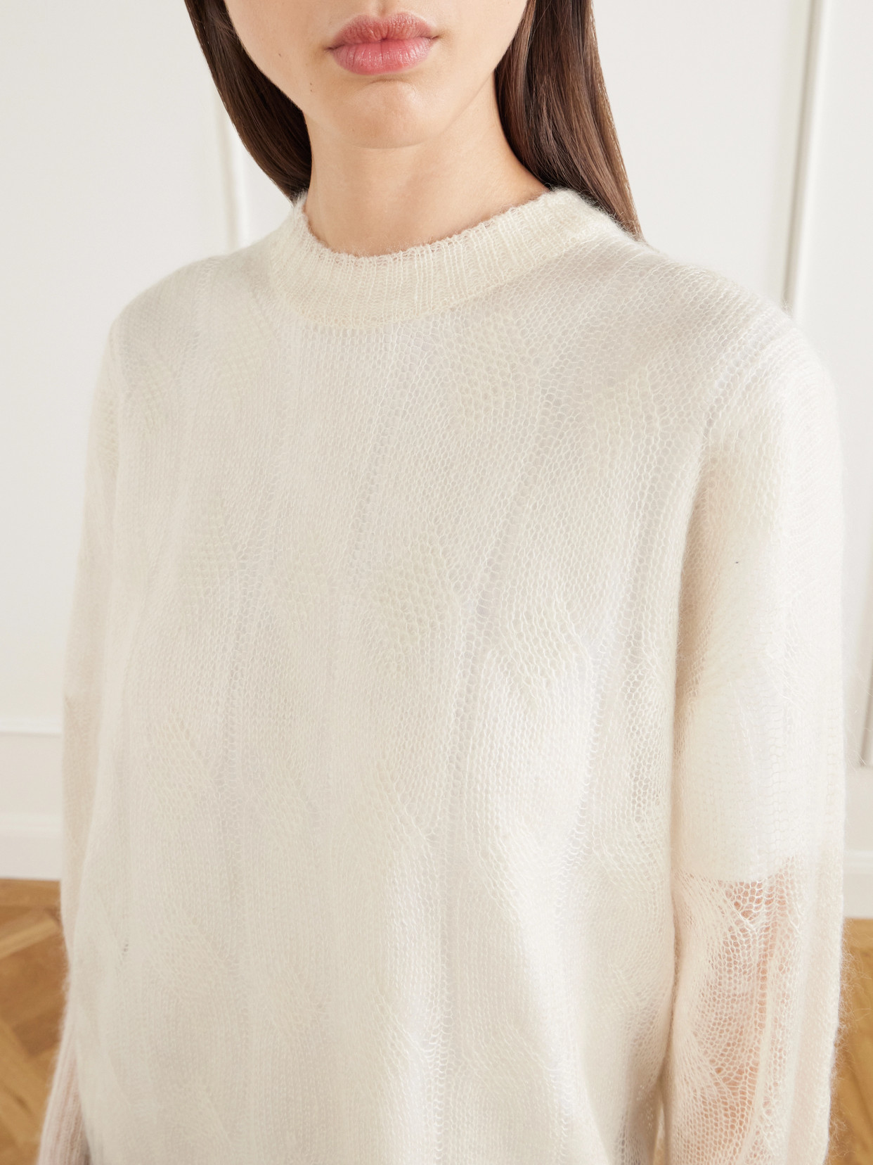 Delfina Mohair And Silk-Blend Sweater