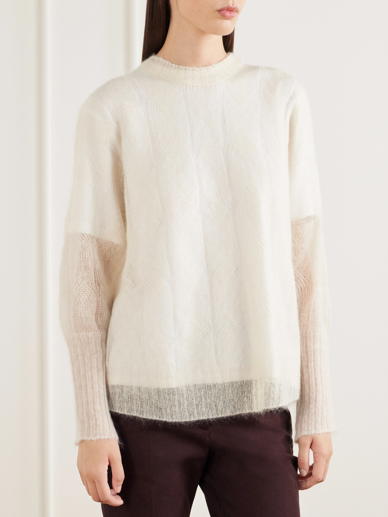 Delfina Mohair And Silk-Blend Sweater