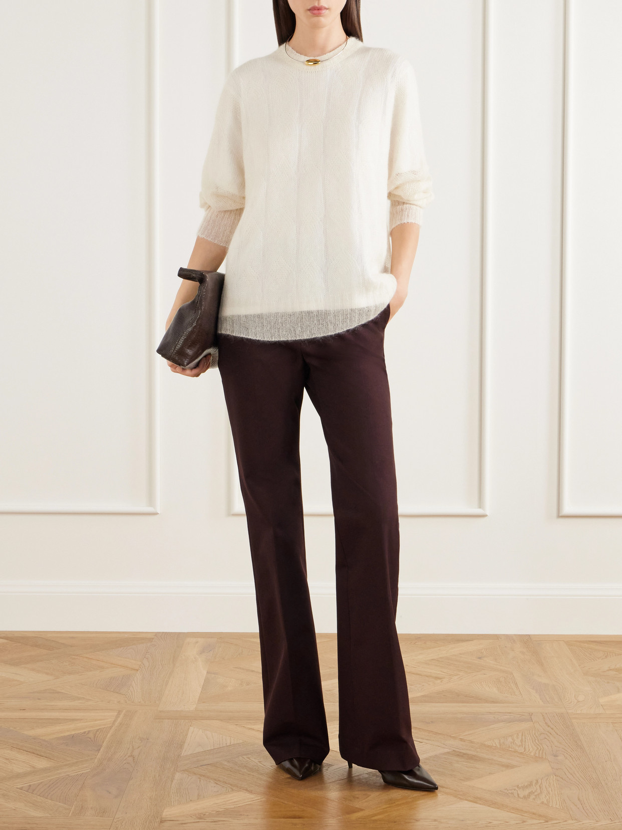 Delfina Mohair And Silk-Blend Sweater