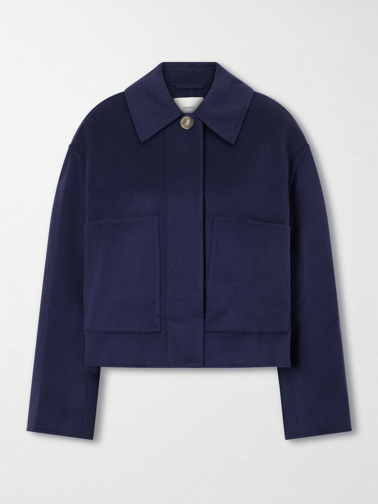 Joseph Kalaa Wool And Silk-blend Jacket In Blue