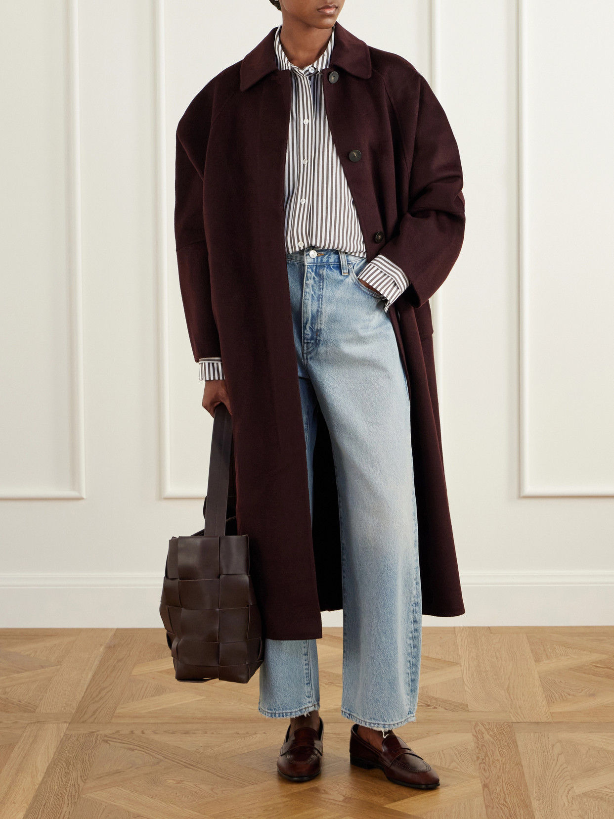 Thea Striped Cotton-Poplin Blouse
