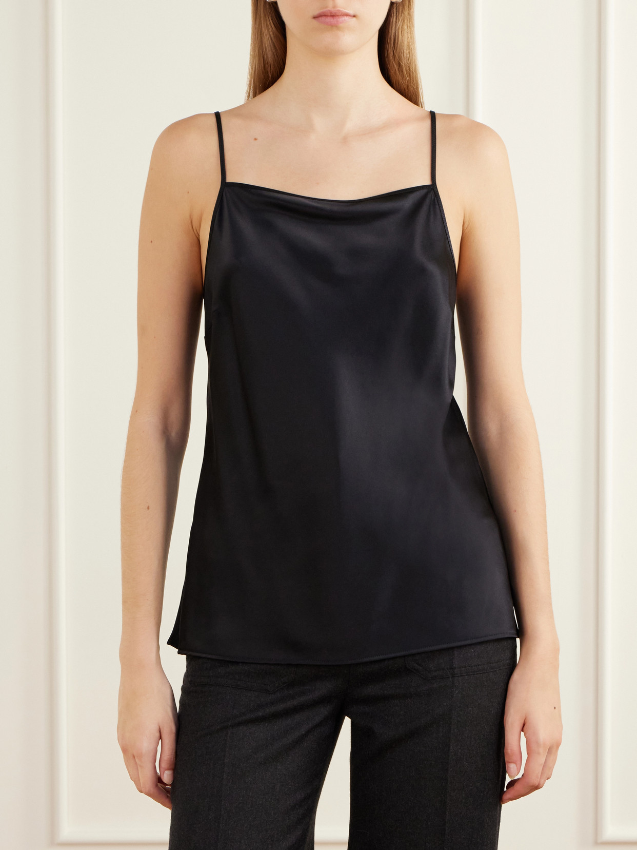 Cloe Silk-Satin Tank