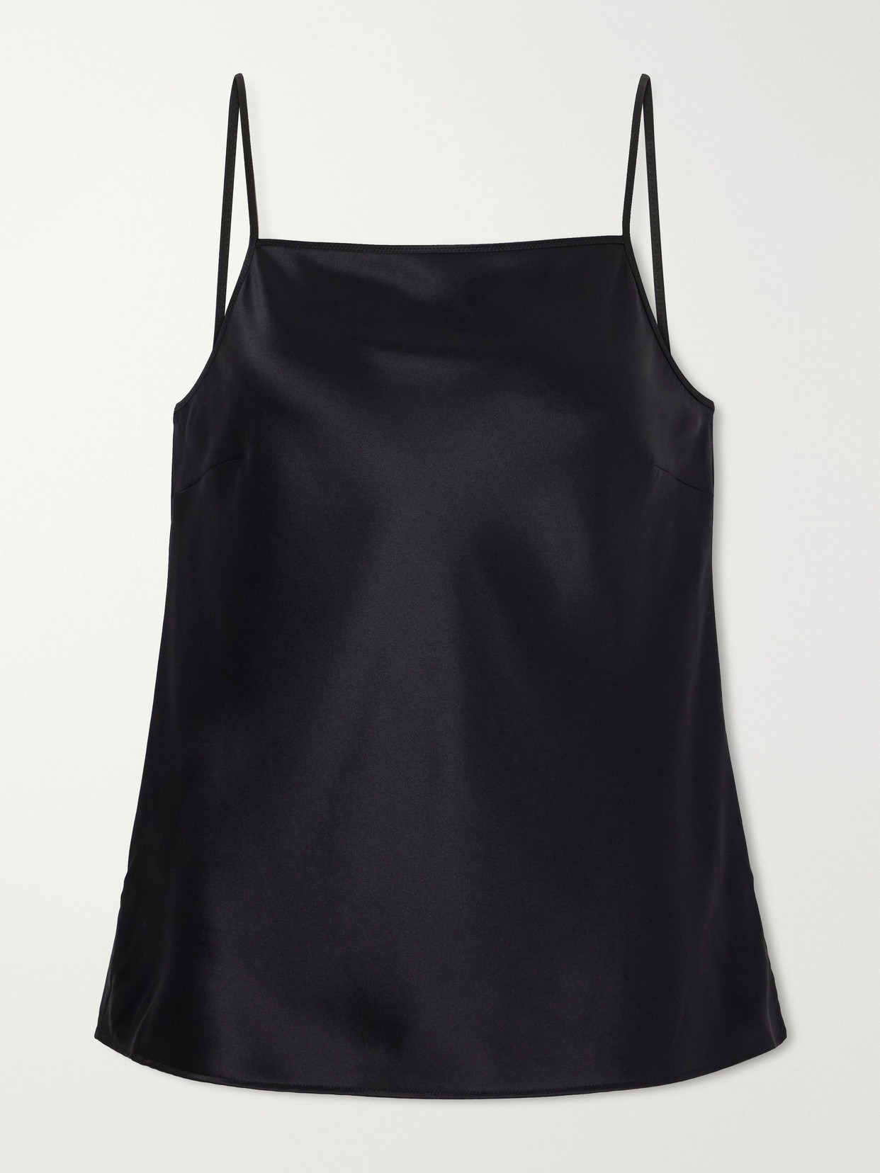 Joseph Cloe Silk-satin Tank In Black