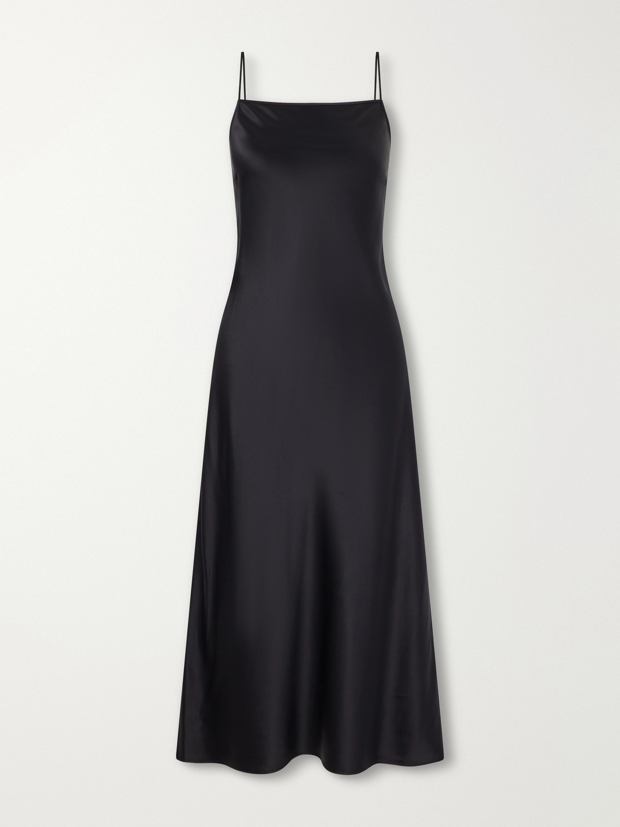 Joseph Cloe Silk-satin Maxi Dress In Black