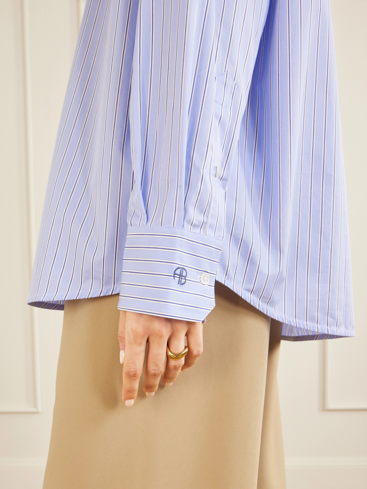 Essie Striped Cotton-Poplin Shirt