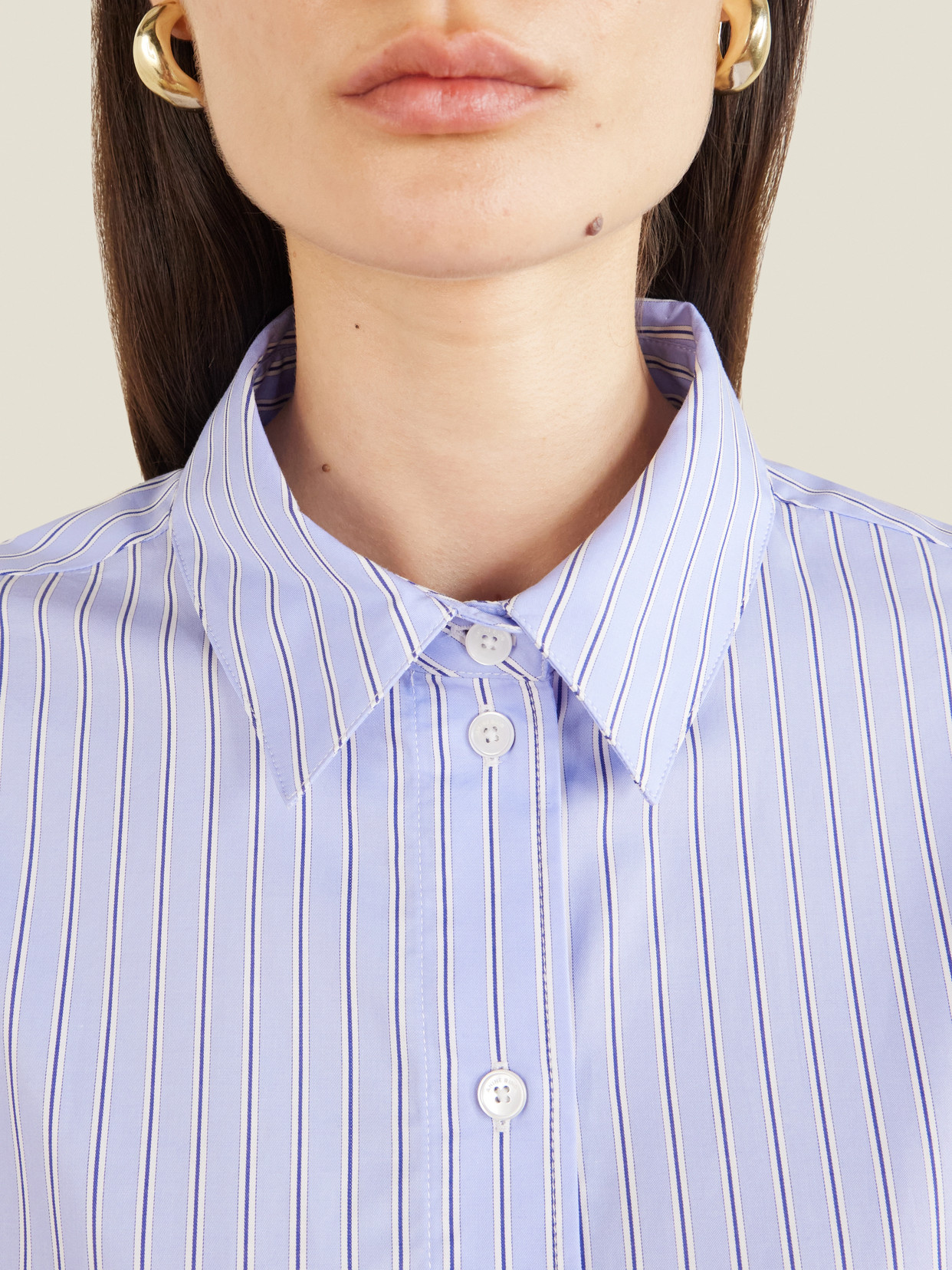 Essie Striped Cotton-Poplin Shirt