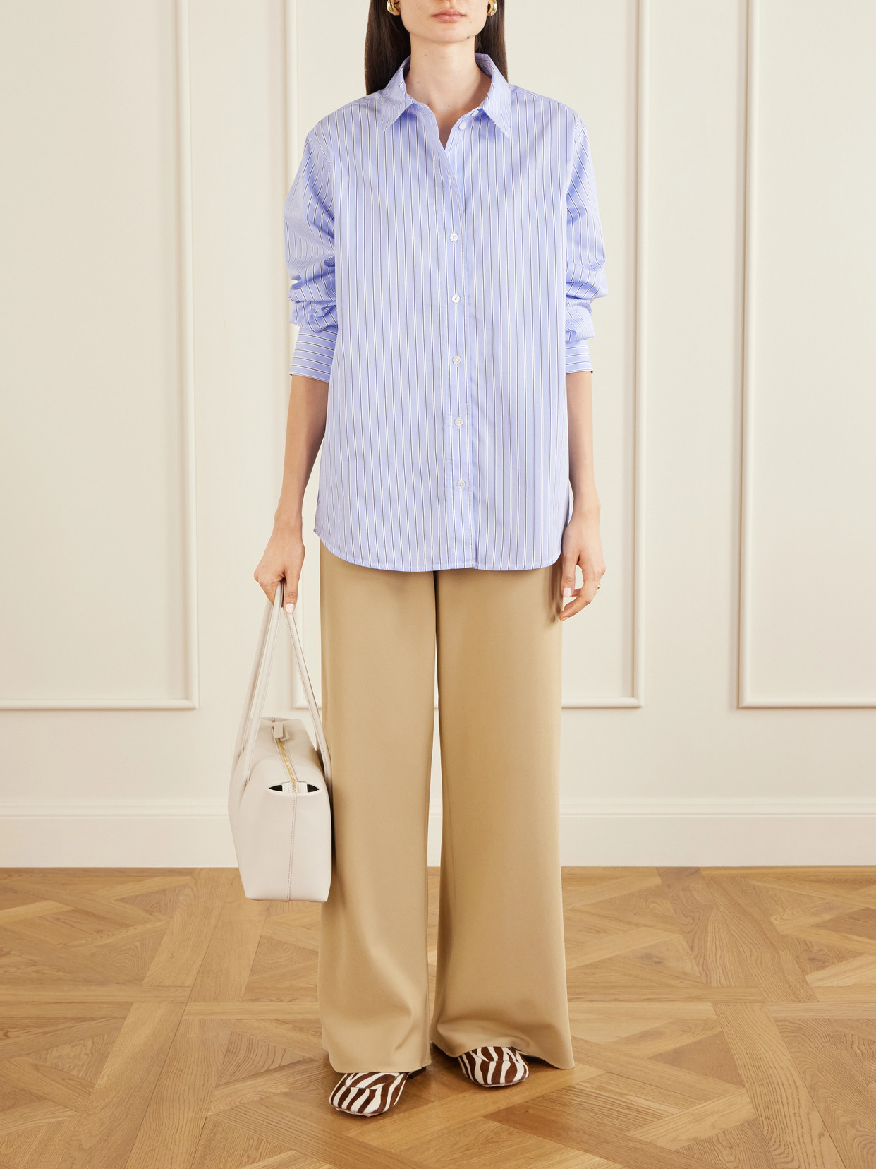 Essie Striped Cotton-Poplin Shirt