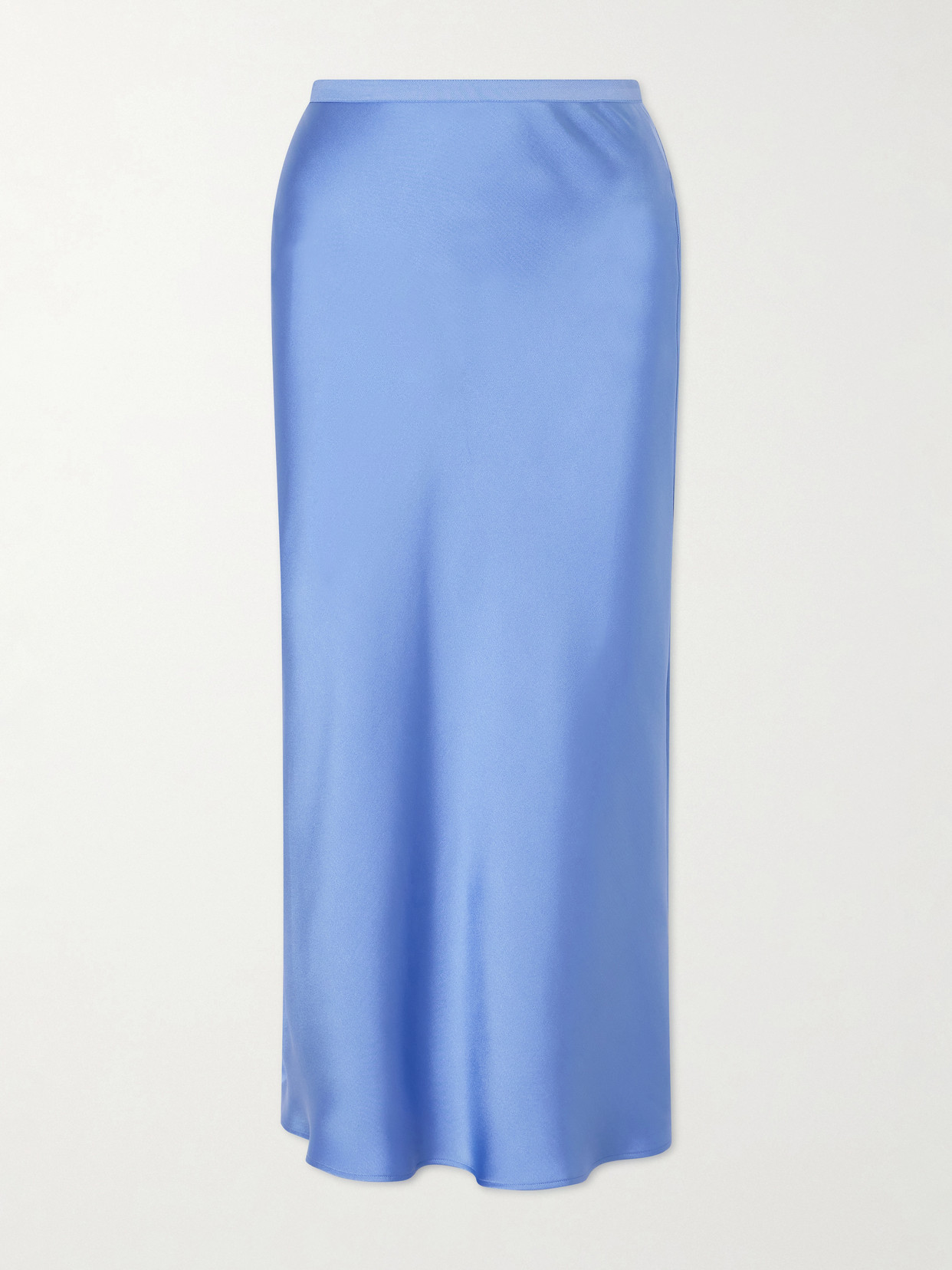 Anine Bing - Bar Silk-charmeuse Maxi Skirt - Blue