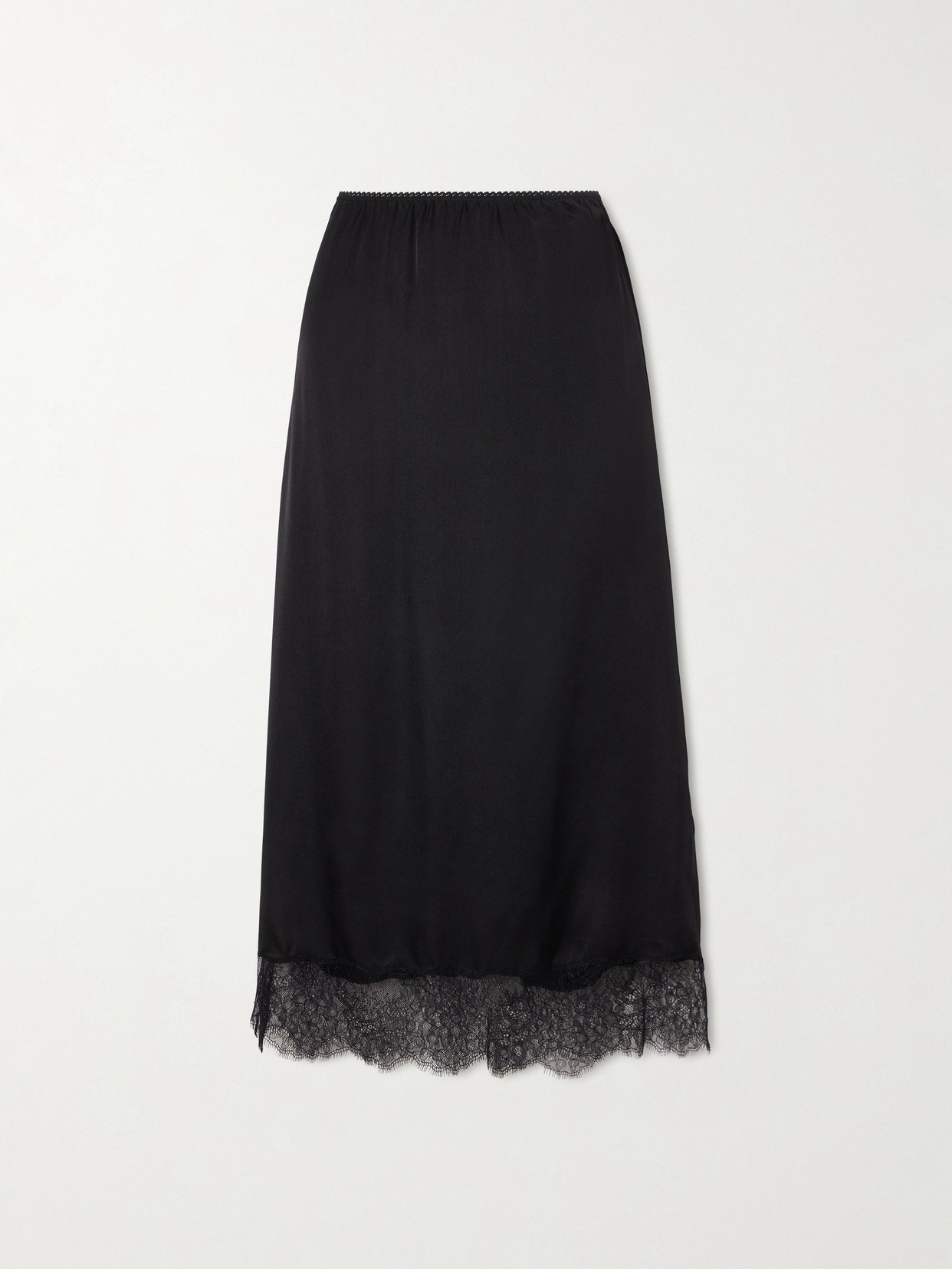 Shelby Lace-Trimmed Silk-Blend Midi