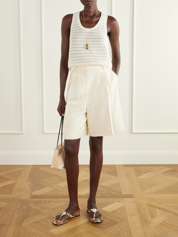 ANINE BING Bryson canvas bermuda shorts