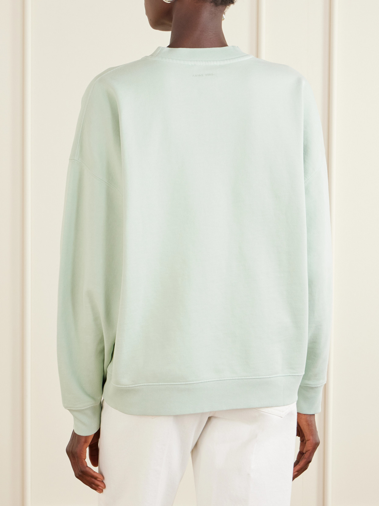 Miles Logo-Embroidered Cotton-Jersey Sweatshirt