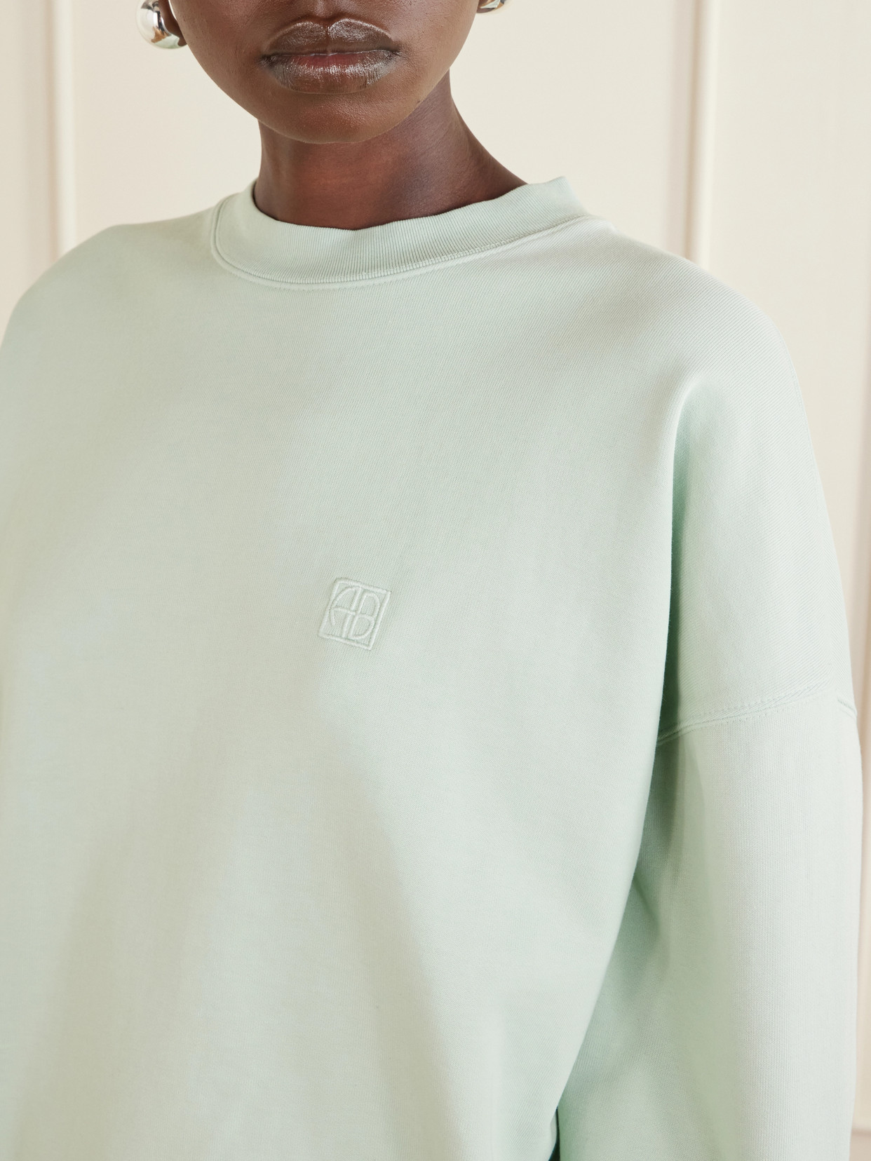 Miles Logo-Embroidered Cotton-Jersey Sweatshirt