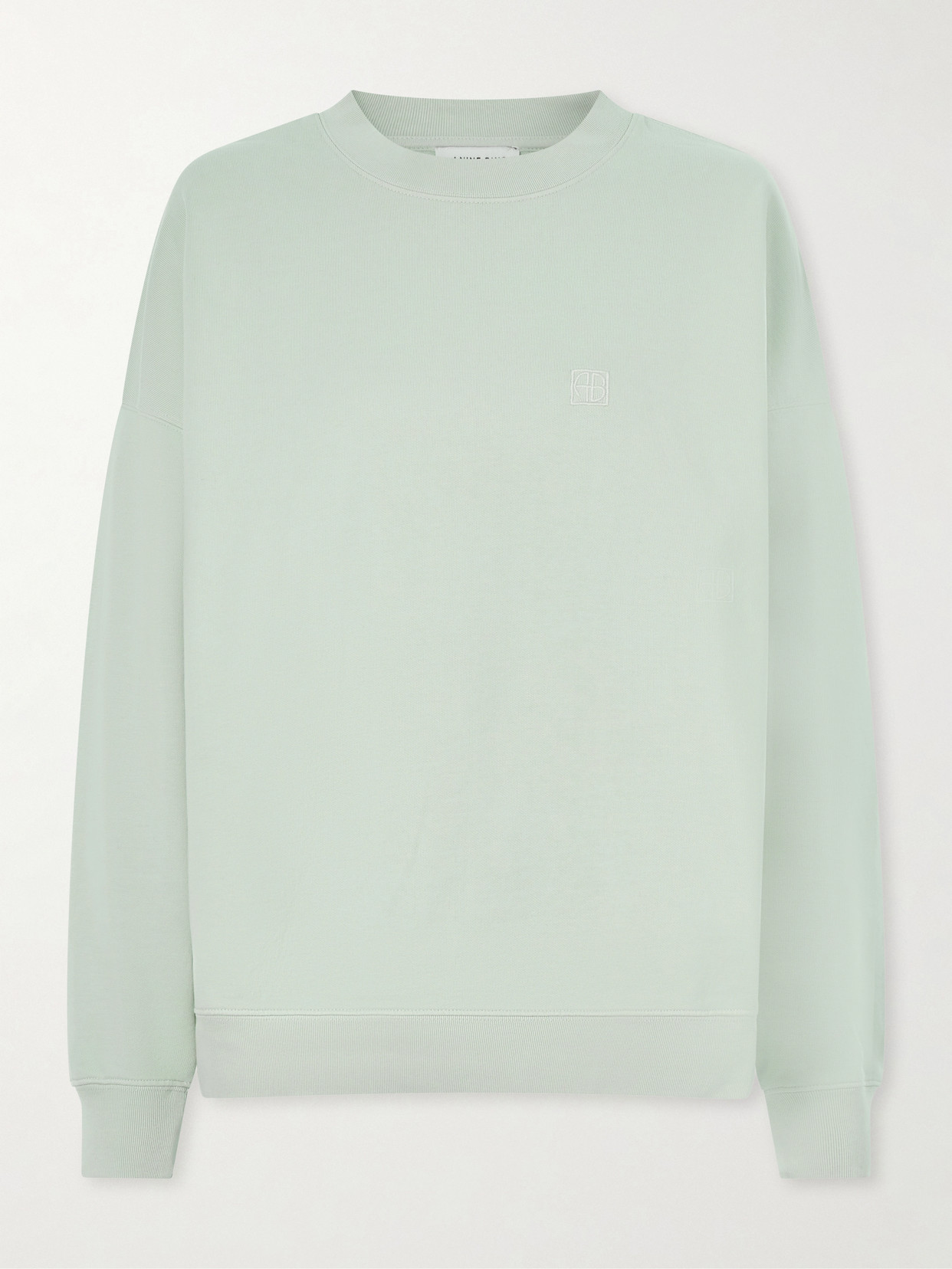 Miles Logo-Embroidered Cotton-Jersey Sweatshirt