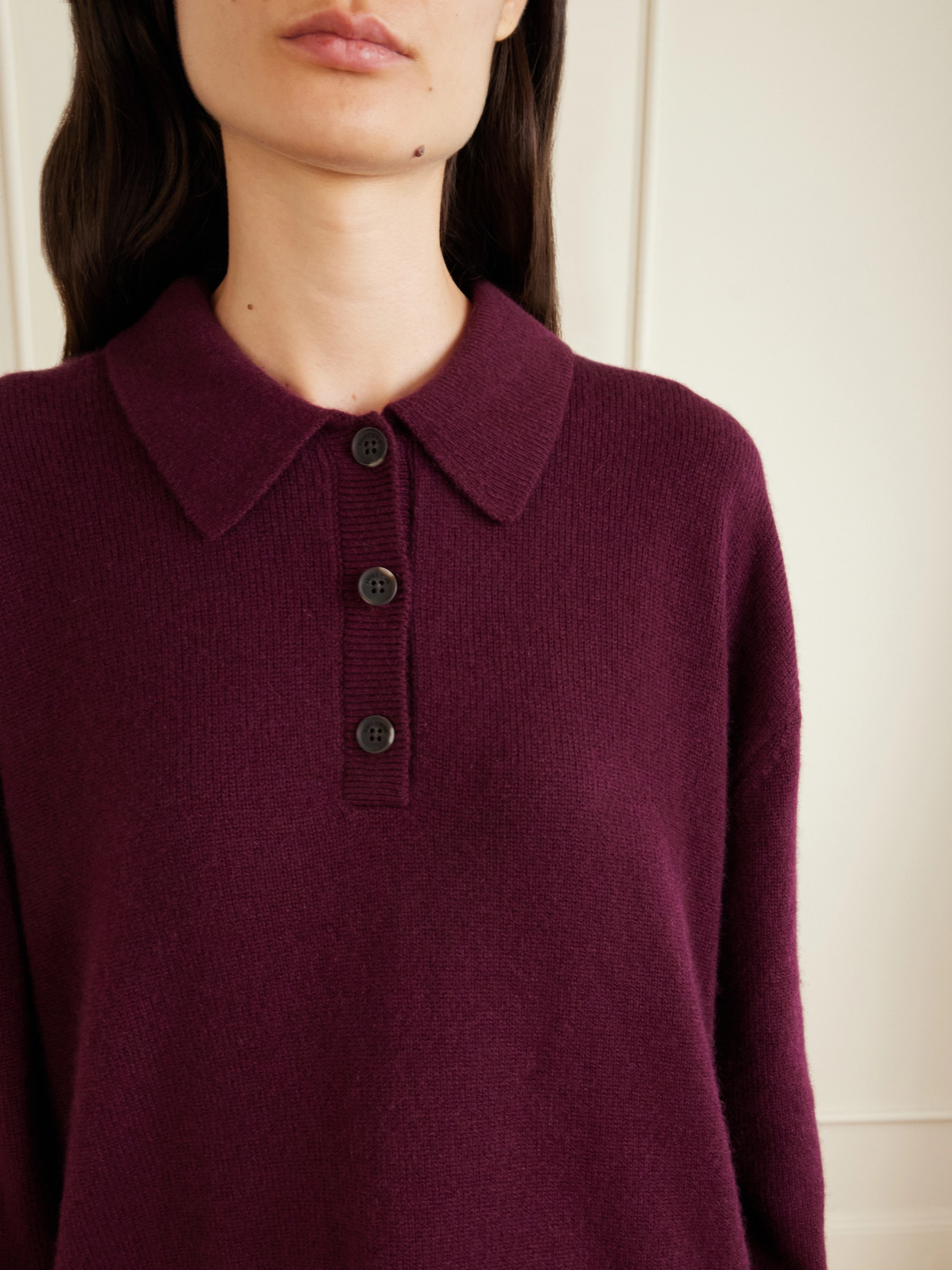 Cashmere Polo Sweater