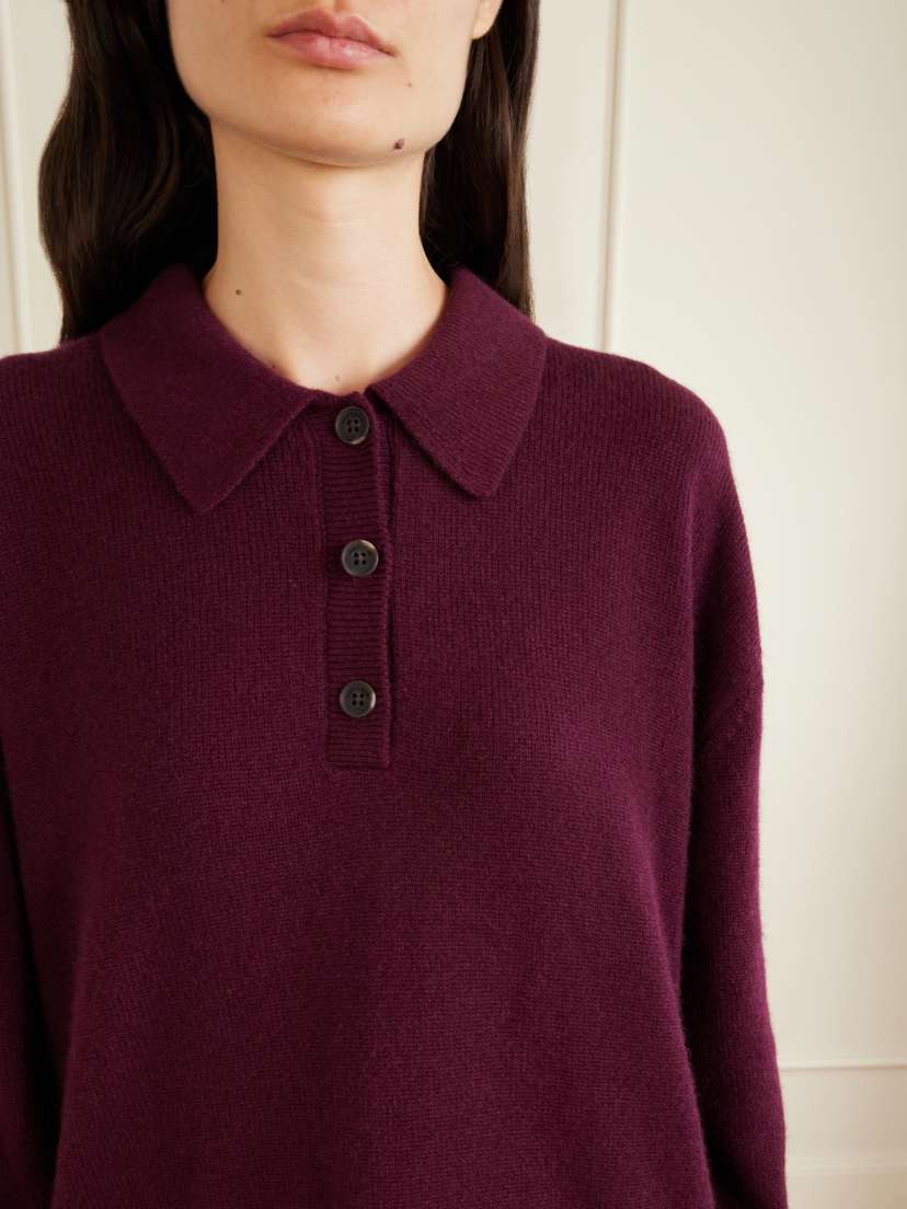 Anine Bing Cashmere Polo Sweater | Thumbnail 5 Anine Bing Cashmere Polo Sweater | Thumbnail 5