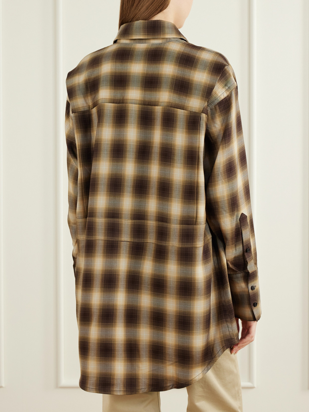 Checked Lyocell Shirt