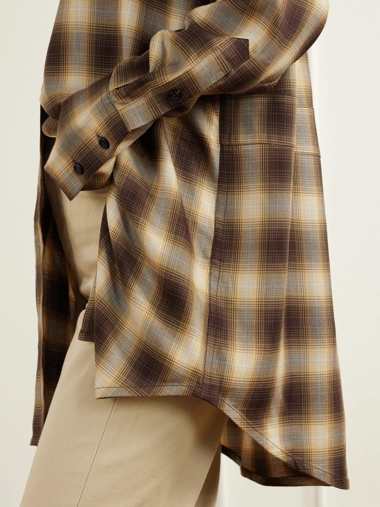 Checked Lyocell Shirt